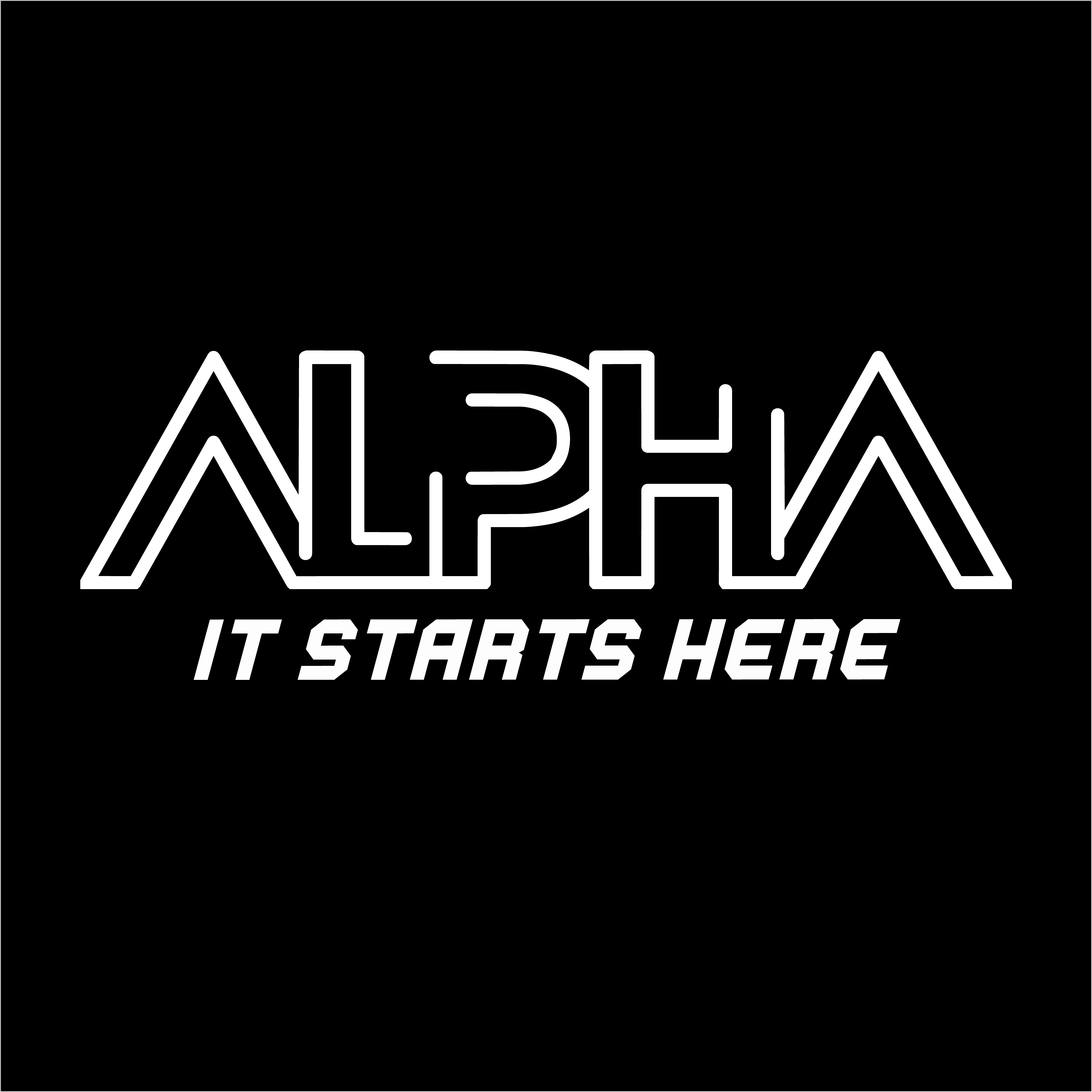 ALPHA - It Starts Here brand logo